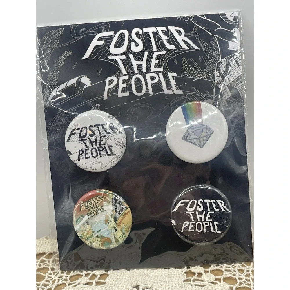 Foster The‎ People 2025 Tour VIP Exclusive Buttons Pins